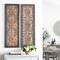 Set of 2 Brown Wood Traditional Wall Decor, 48" x 16"